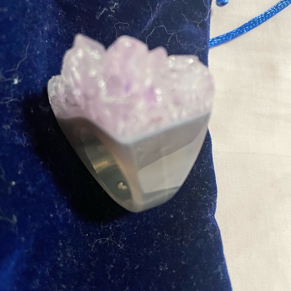 New OOAK Special Edition Autumn Winds Amethyst Gemfire Ring by hespera (size 6) - Picture 9 of 12